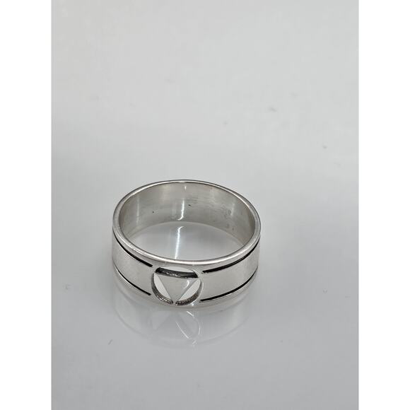 SYMBOL STERLING SILVER 925 MEN\'S BAND RING SIZE 15